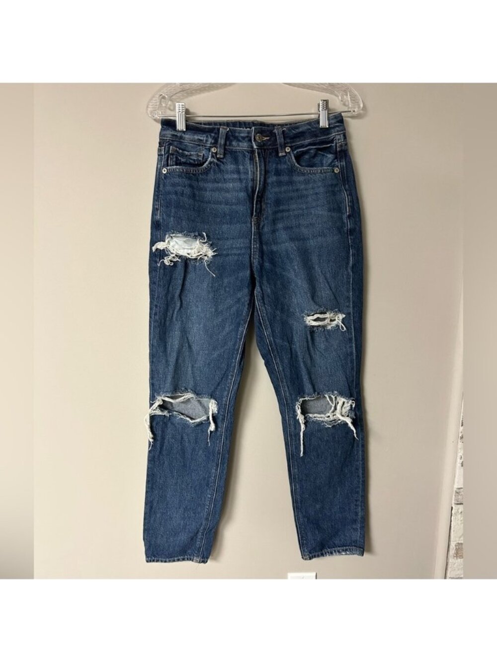 American Eagle Ripped Mom Jeans
